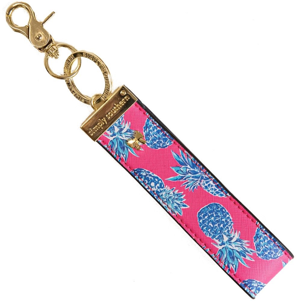 SIMPLY SOUTHERN LEATHER KEYCHAIN/KEYFOB